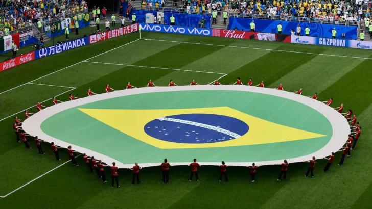 Brazil football flag